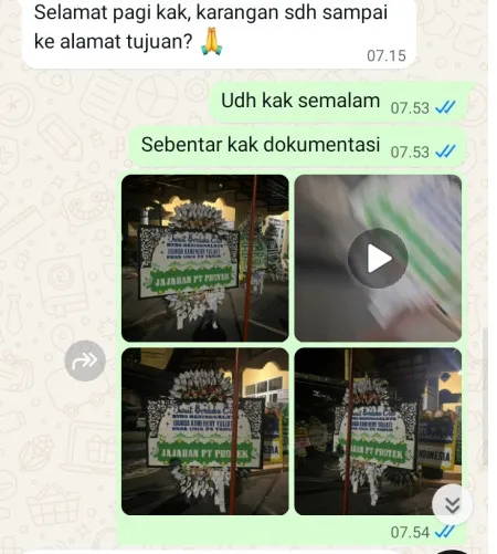 Pengiriman Papan Bunga Selamat Tugu Utara