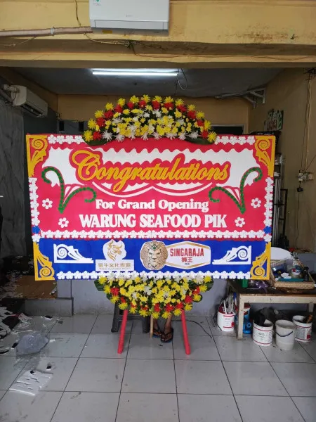 Papan Bunga Ucapan Selamat Tugu Utara