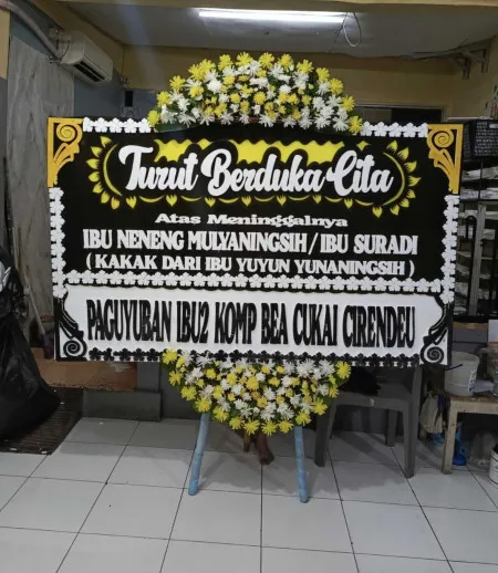 Papan Bunga Duka Tugu Utara