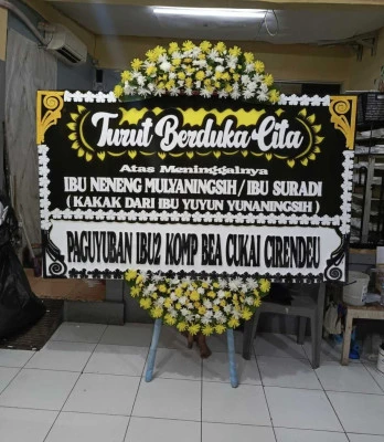 Papan Bunga di Tugu Utara